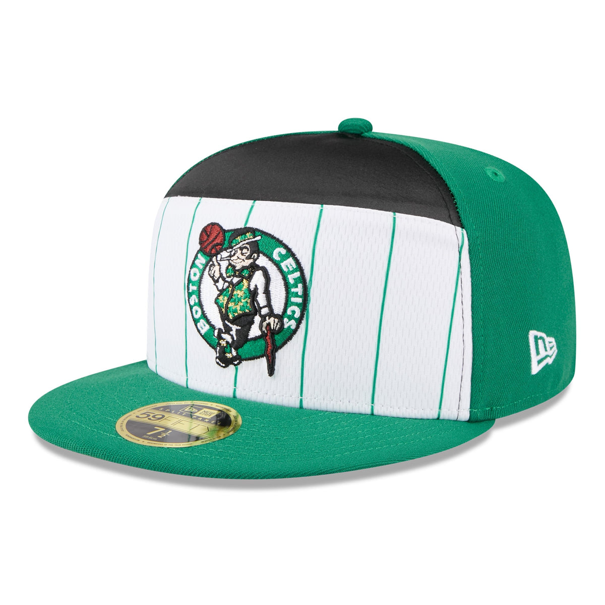 Men's Boston Celtics  New Era White/Kelly Green 2025 NBA Tip Off Split Panel 59FIFTY Fitted Hat