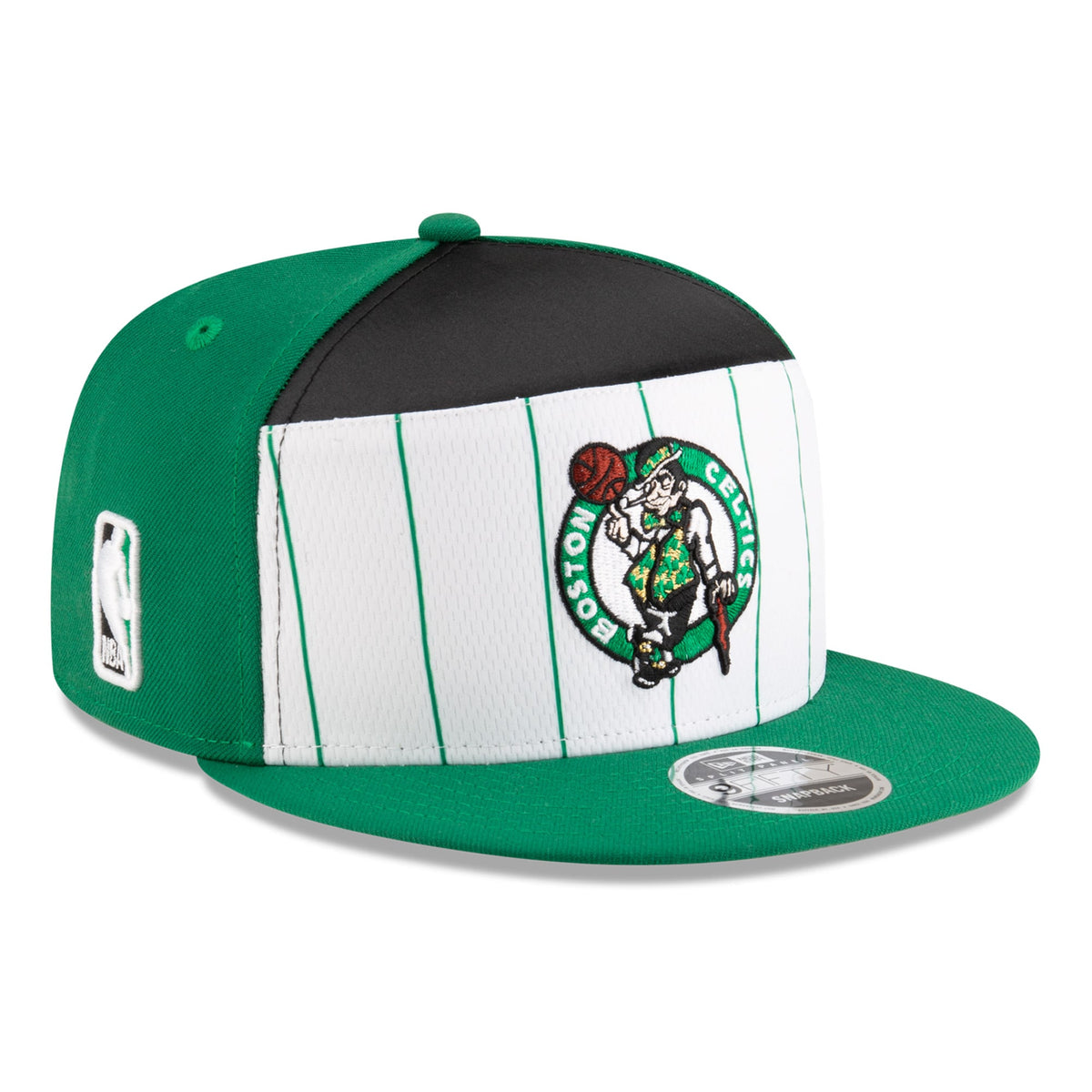 Men's Boston Celtics  New Era White/Kelly Green 2025 NBA Tip Off Split Panel 9FIFTY Snapback Hat