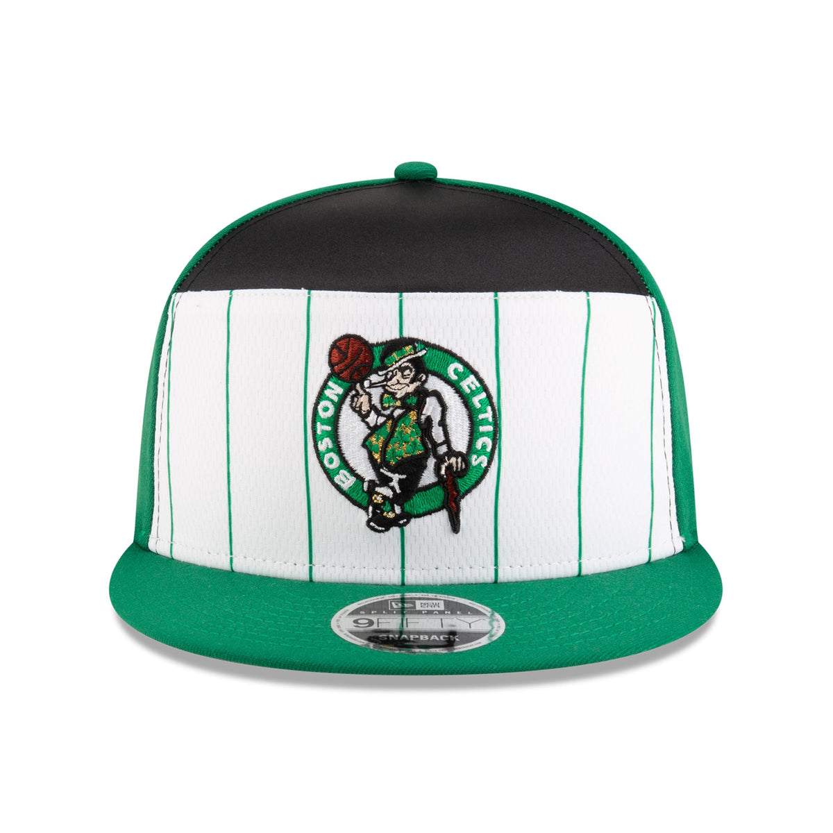 Men's Boston Celtics  New Era White/Kelly Green 2025 NBA Tip Off Split Panel 9FIFTY Snapback Hat