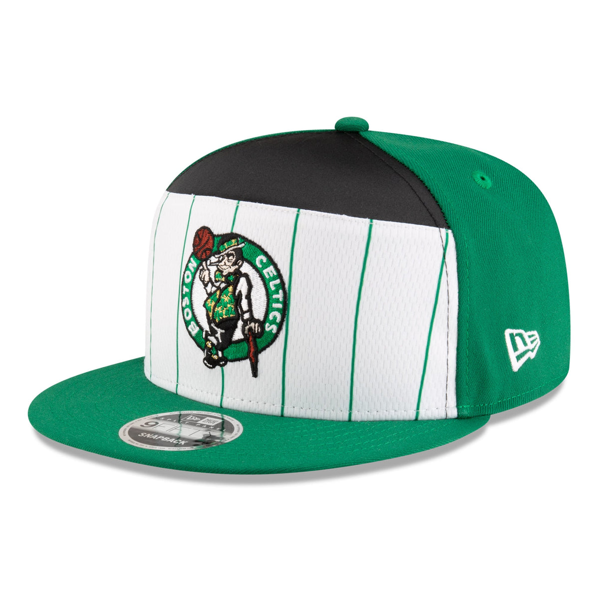 Men's Boston Celtics  New Era White/Kelly Green 2025 NBA Tip Off Split Panel 9FIFTY Snapback Hat