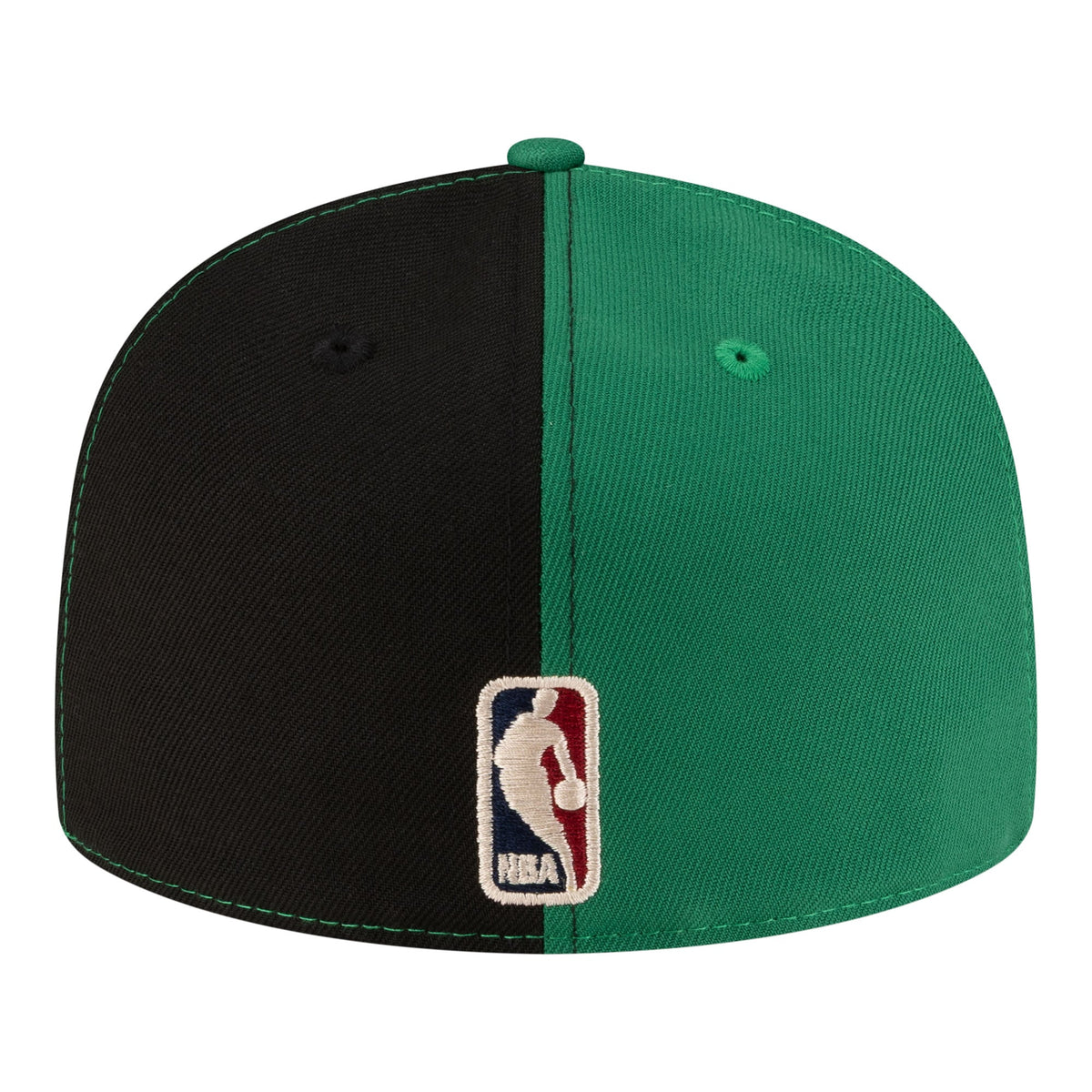 Men's Boston Celtics  New Era Black/Kelly Green 80s Throwback Pinwheel 59FIFTY Fitted Hat