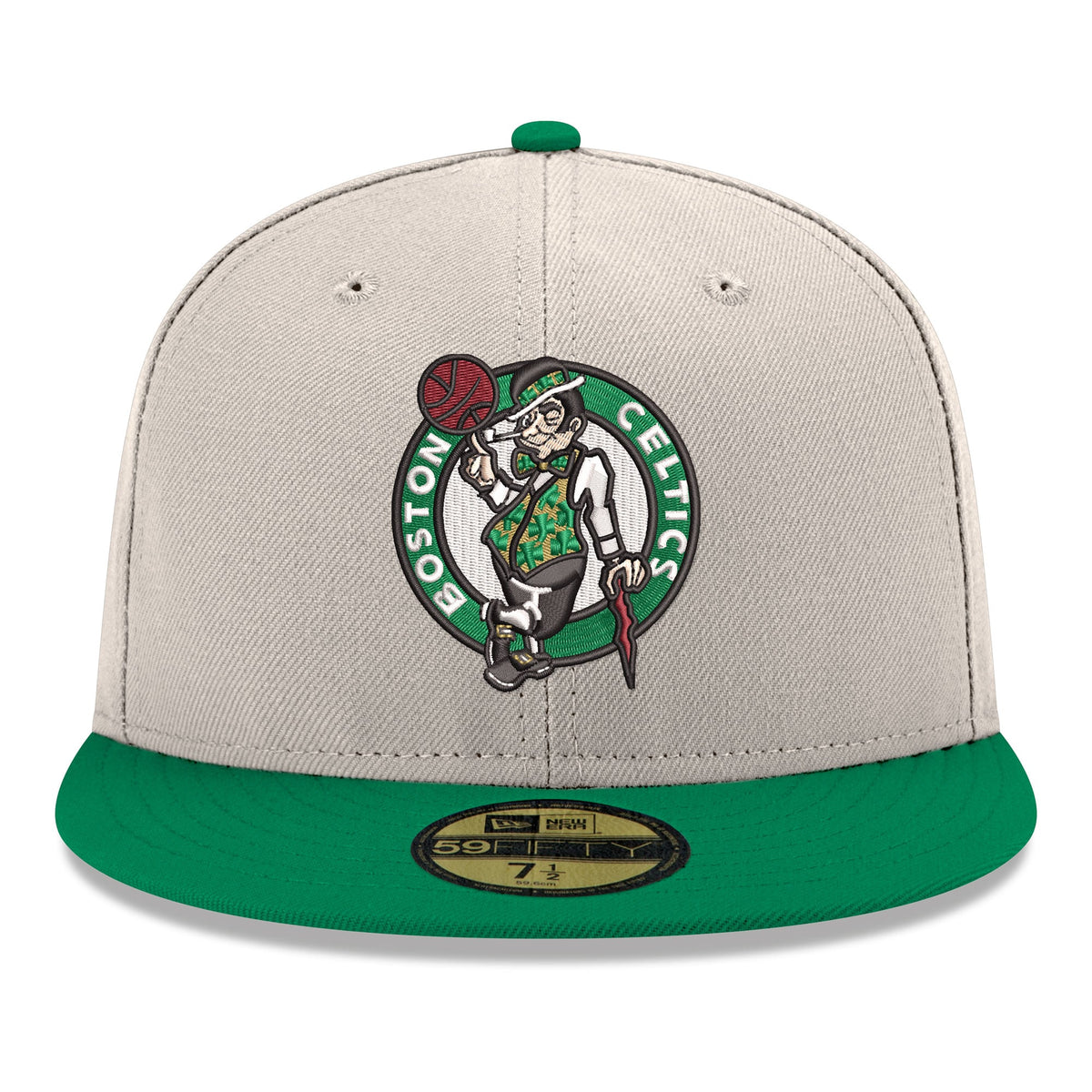 Men's Boston Celtics  New Era Gray/Kelly Green Chrome 59FIFTY Fitted Hat