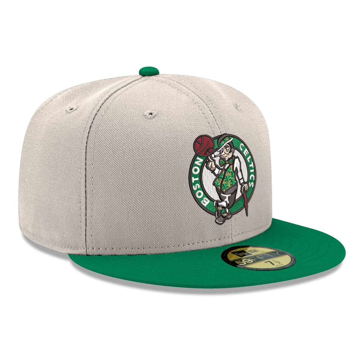 Men's Boston Celtics  New Era Gray/Kelly Green Chrome 59FIFTY Fitted Hat