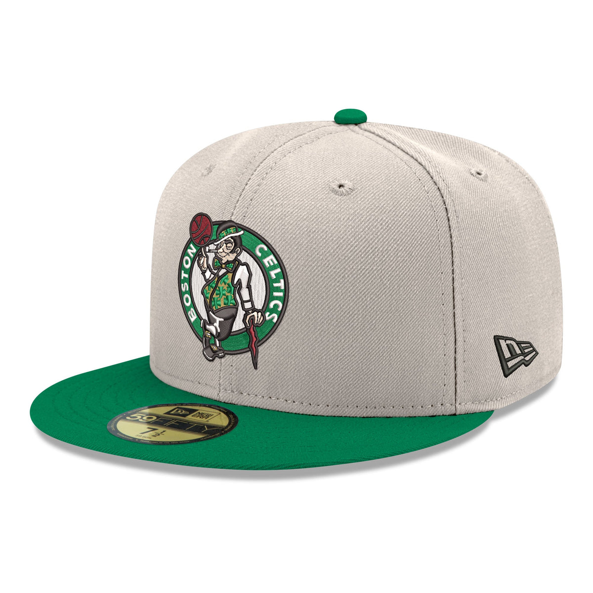 Men's Boston Celtics  New Era Gray/Kelly Green Chrome 59FIFTY Fitted Hat