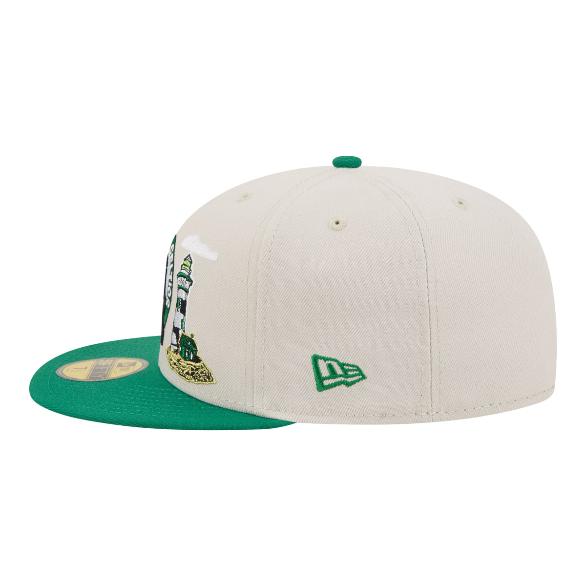 Men's Boston Celtics  New Era Tan/Kelly Green Localized City Icon 59FIFTY Fitted Hat