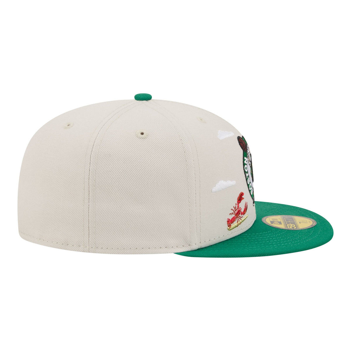 Men's Boston Celtics  New Era Tan/Kelly Green Localized City Icon 59FIFTY Fitted Hat
