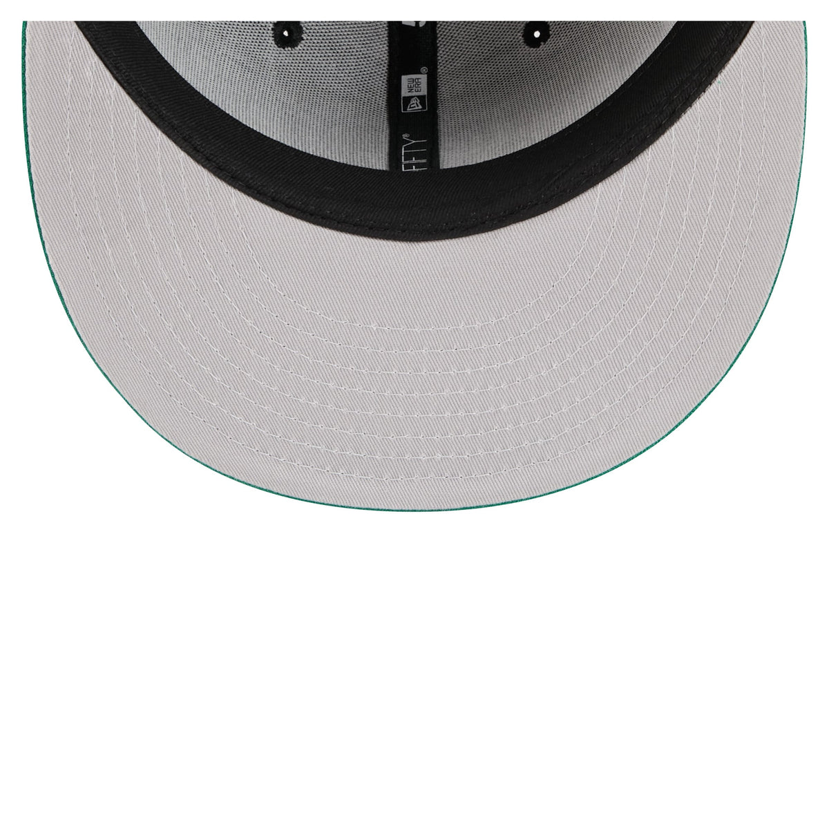 Men's Boston Celtics New Era Black/Kelly Green Satin Two-Tone 59FIFTY Fitted Hat