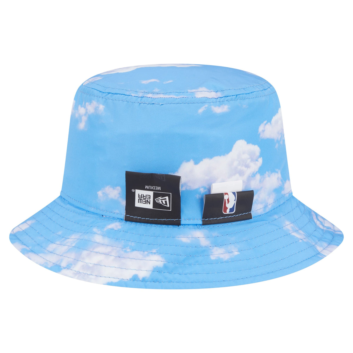 Men's Boston Celtics New Era Black/Light Blue Summer Sun and Storm Reversible Bucket Hat