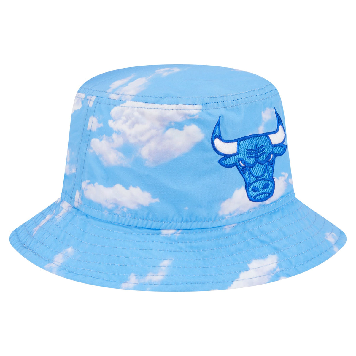 Men's Chicago Bulls New Era Black/Light Blue Summer Sun and Storm Reversible Bucket Hat