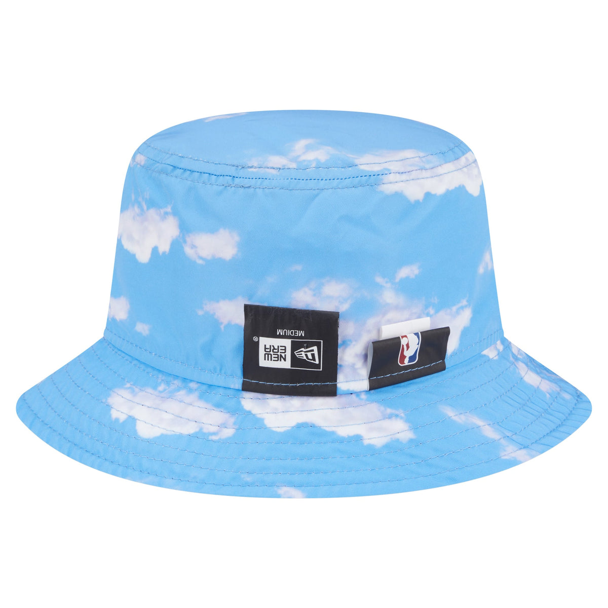 Men's Chicago Bulls New Era Black/Light Blue Summer Sun and Storm Reversible Bucket Hat