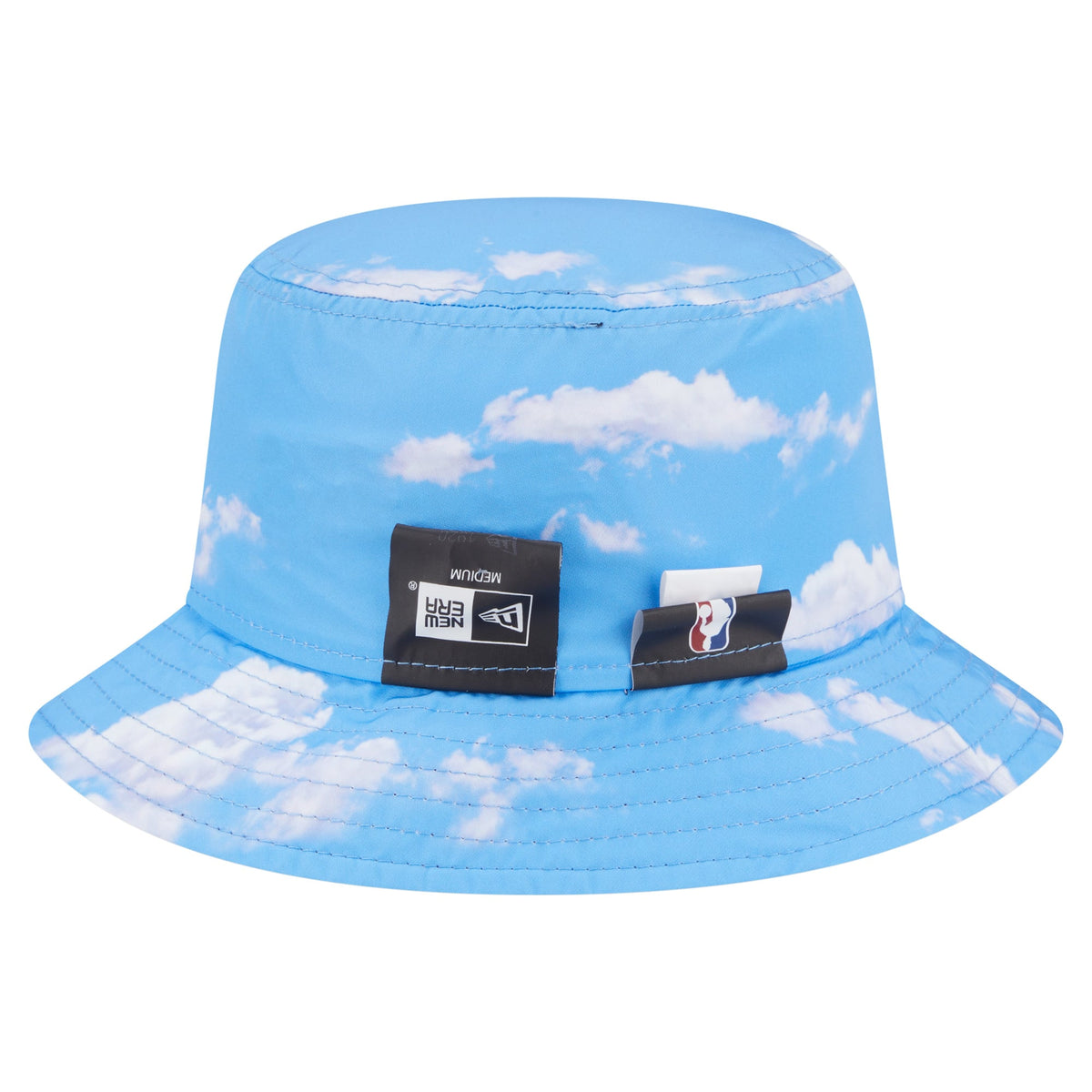 Men's Los Angeles Lakers New Era Black/Light Blue Summer Sun and Storm Reversible Bucket Hat