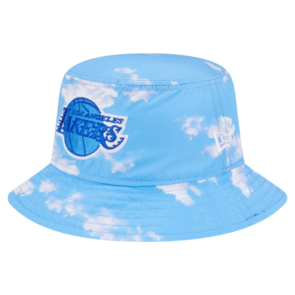 Men's Los Angeles Lakers New Era Black/Light Blue Summer Sun and Storm Reversible Bucket Hat