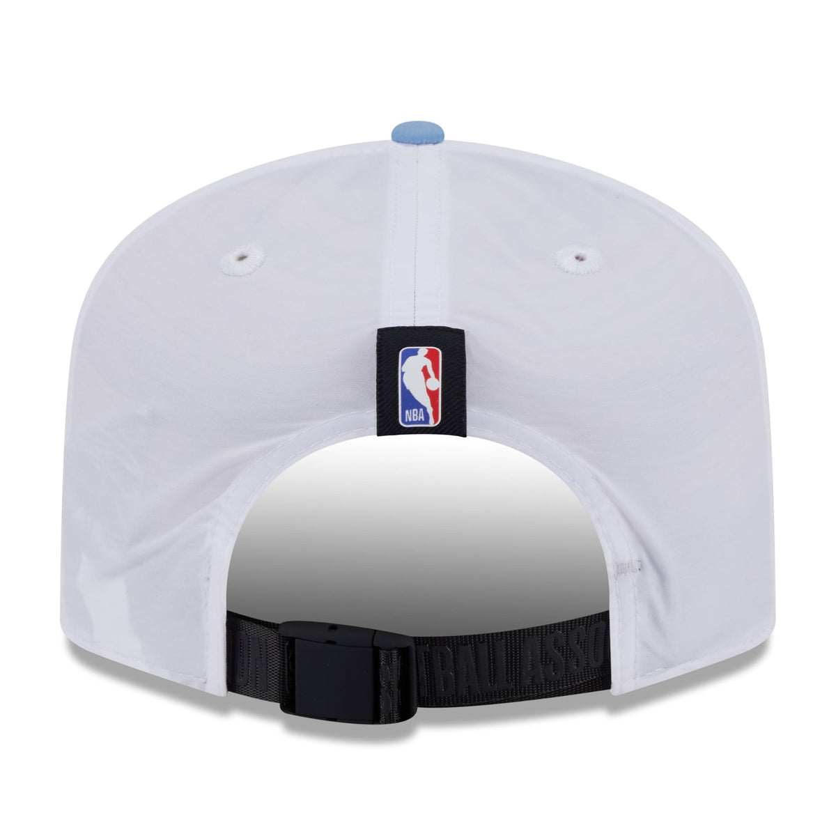 Men's Memphis Grizzlies New Era White/Light Blue 2025 NBA Draft On-Stage Nylon 19TWENTY Adjustable Hat