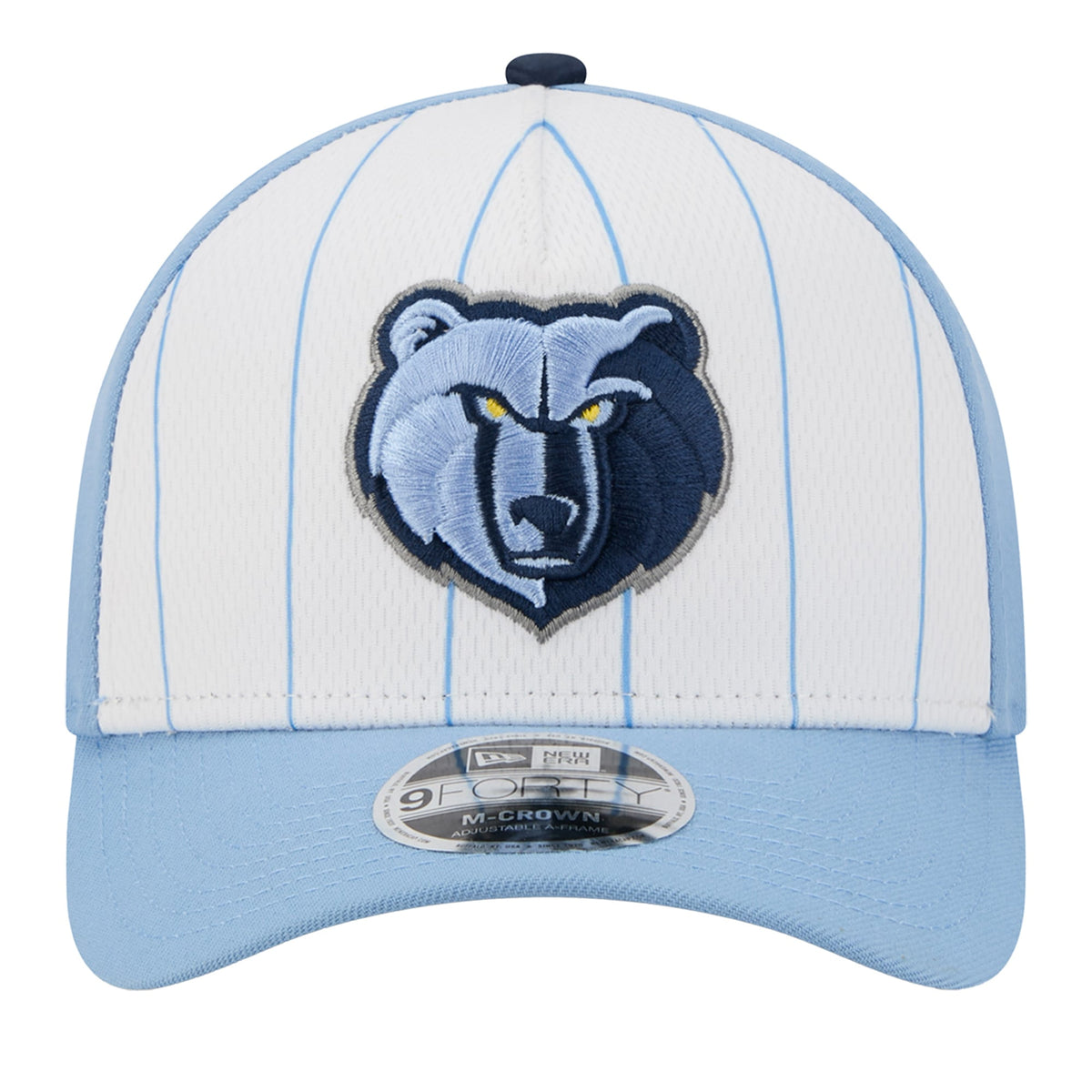 Men's Memphis Grizzlies  New Era White/Light Blue 2025 NBA Tip Off M-Crown A-Frame 9FORTY Adjustable Hat