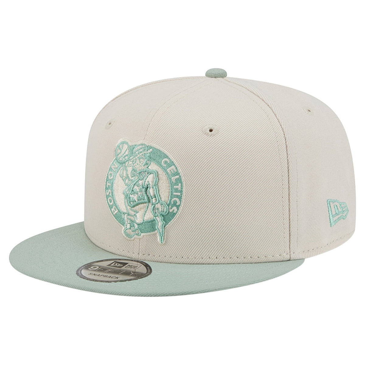 Men's Boston Celtics  New Era Cream/Light Green Color Pack 9FIFTY Snapback Hat