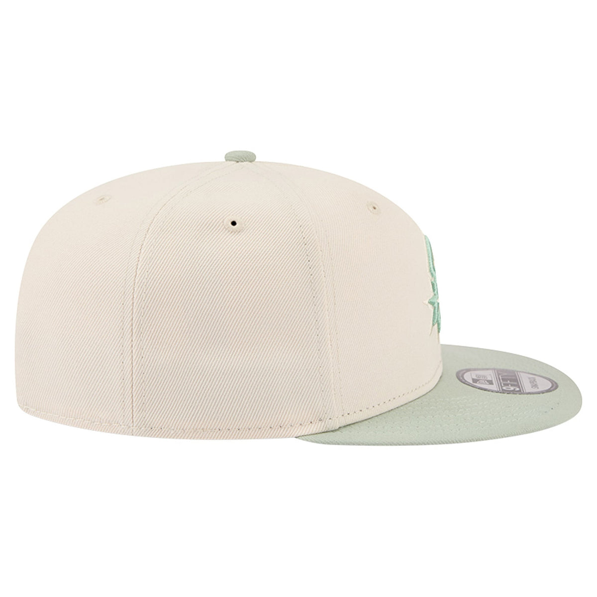 Men's San Antonio Spurs  New Era Cream/Light Green Color Pack 9FIFTY Snapback Hat