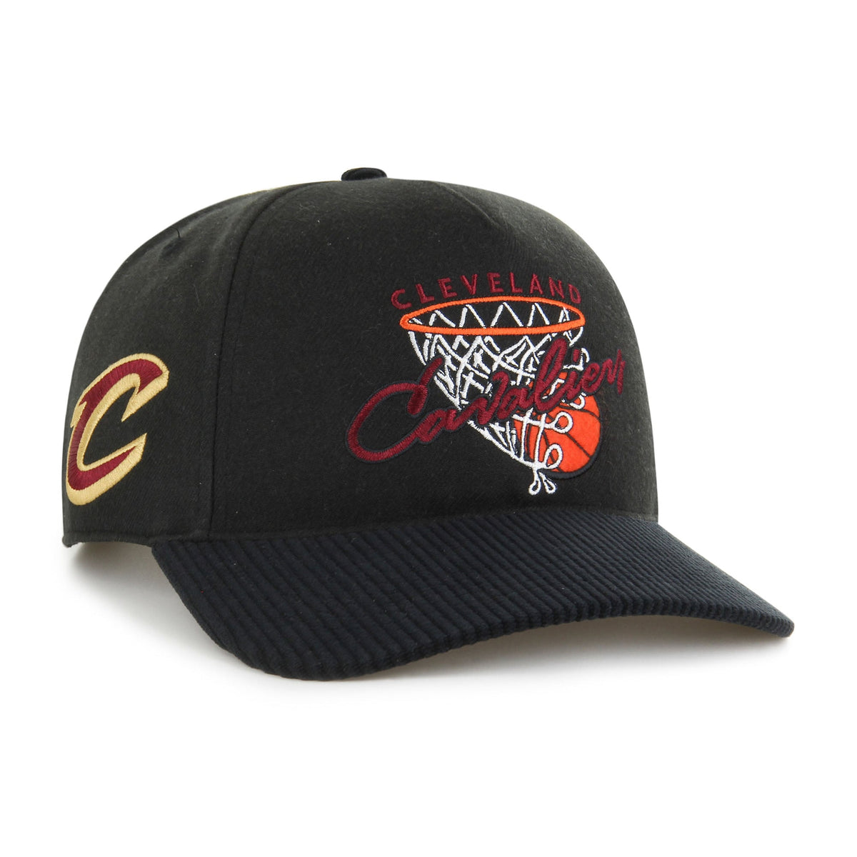 Men's Cleveland Cavaliers  '47 Black Nothing But Net Hitch Adjustable Hat