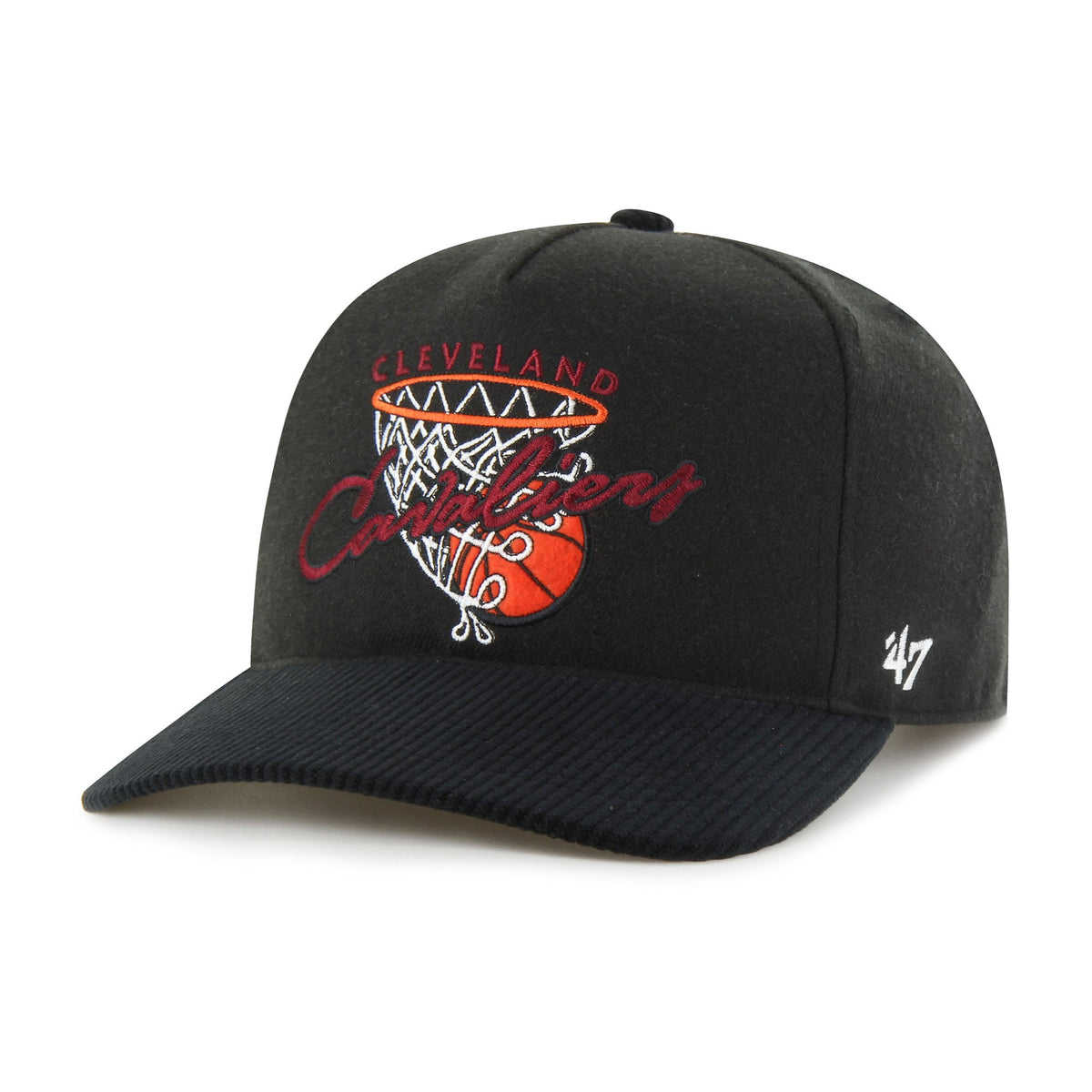 Men's Cleveland Cavaliers  '47 Black Nothing But Net Hitch Adjustable Hat