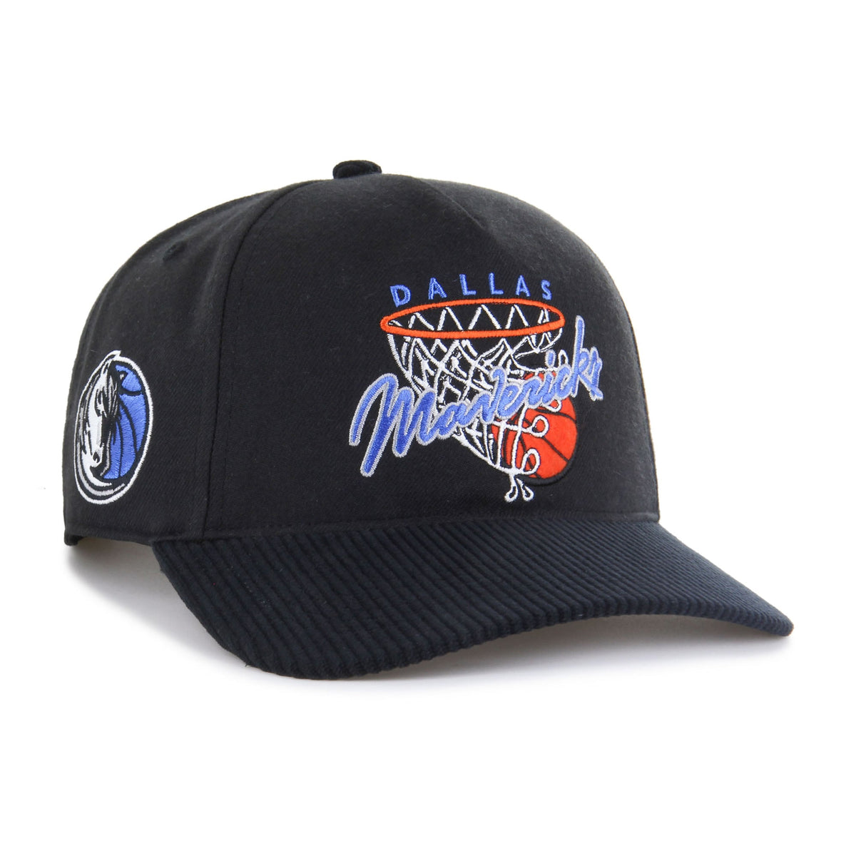 Men's Dallas Mavericks  '47 Black Nothing But Net Hitch Adjustable Hat