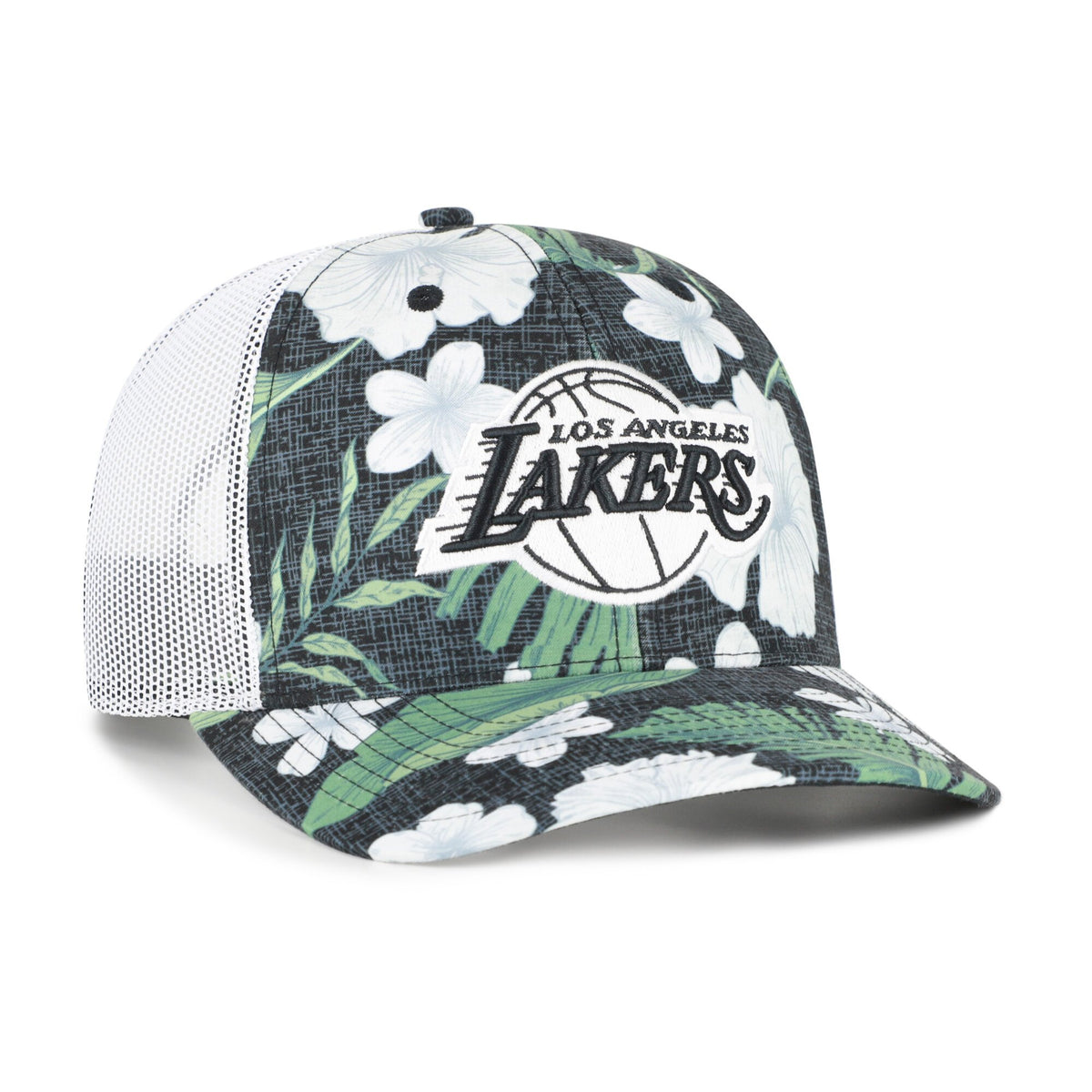 Men's Los Angeles Lakers  '47 Black Beach Side Trucker Adjustable Hat