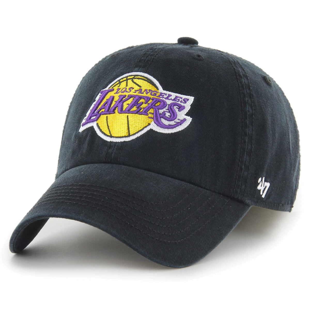 Men's Los Angeles Lakers '47 Black  Classic Franchise Fitted Hat