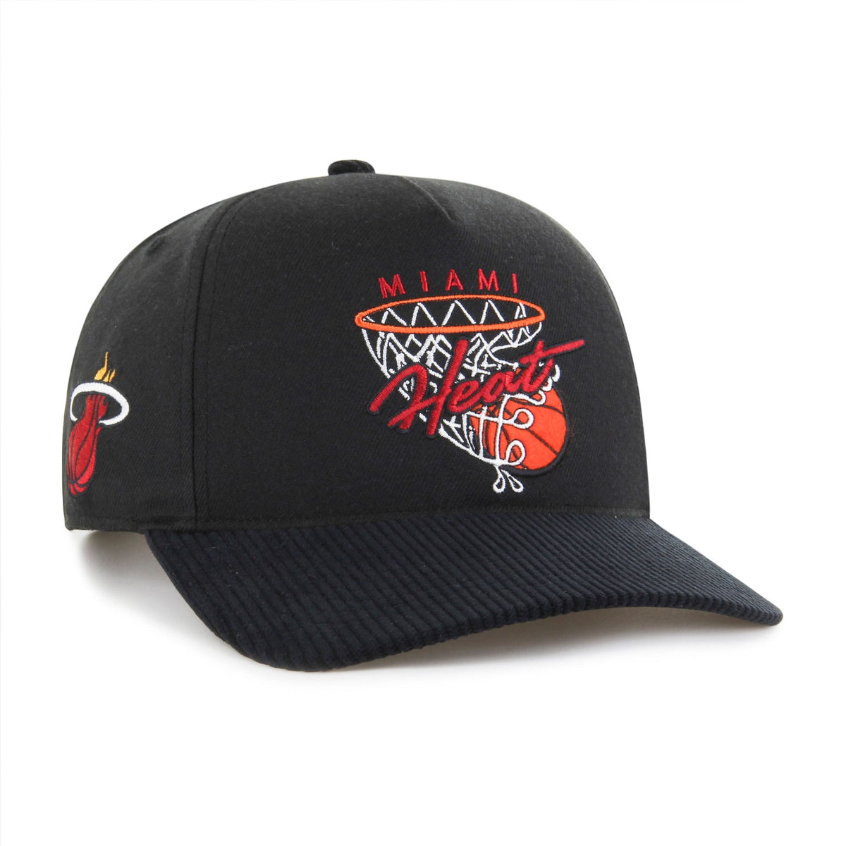 Men's Miami Heat  '47 Black Nothing But Net Hitch Adjustable Hat