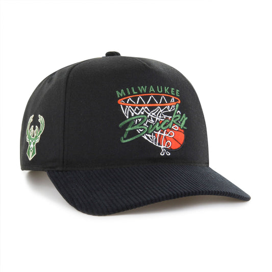 Men's Milwaukee Bucks  '47 Black Nothing But Net Hitch Adjustable Hat