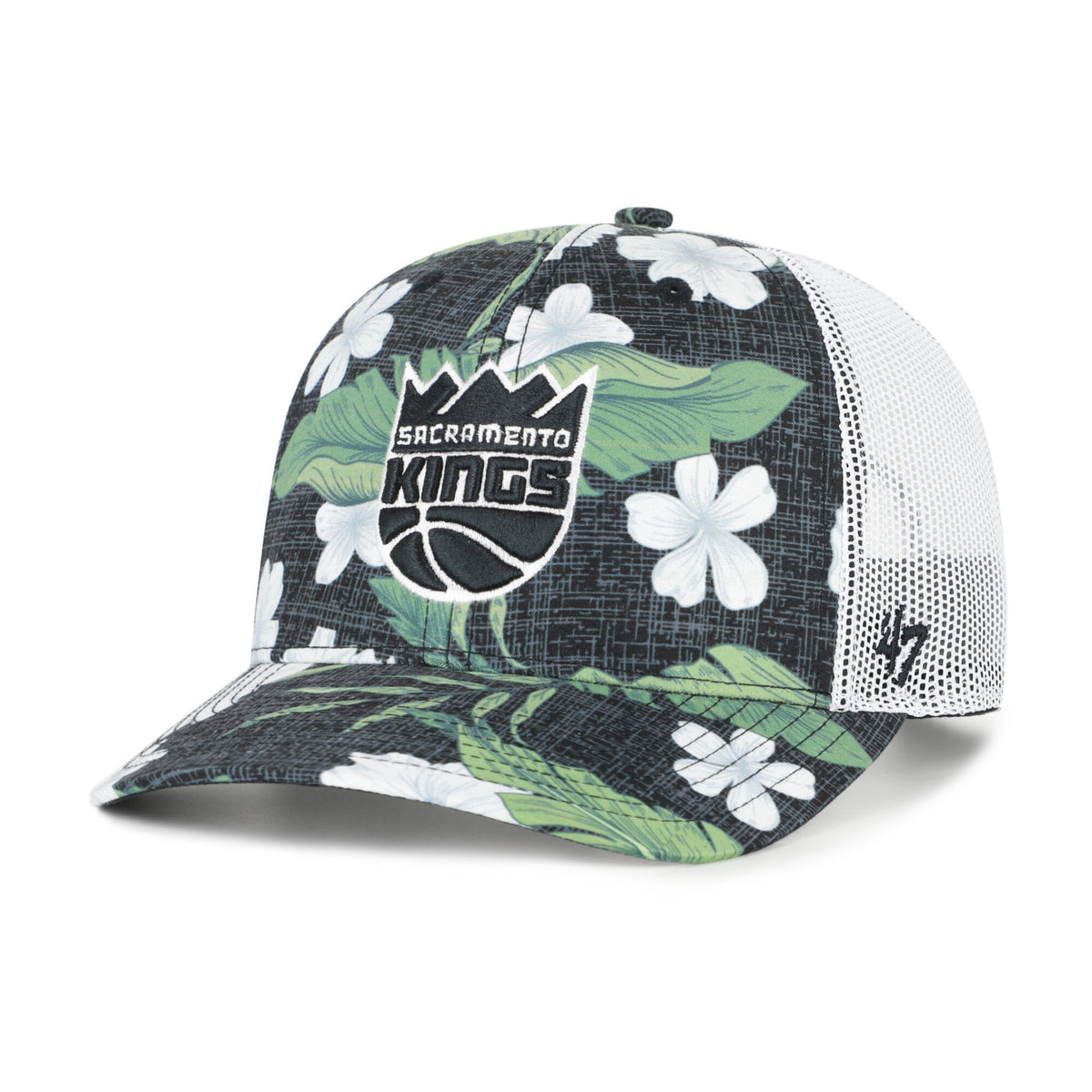 Men's Sacramento Kings  '47 Black Beach Side Trucker Adjustable Hat