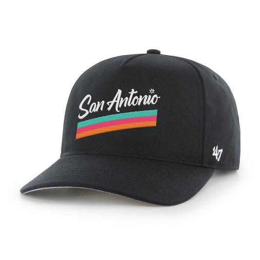 Men's San Antonio Spurs '47 Black Graphic Hitch Adjustable Hat