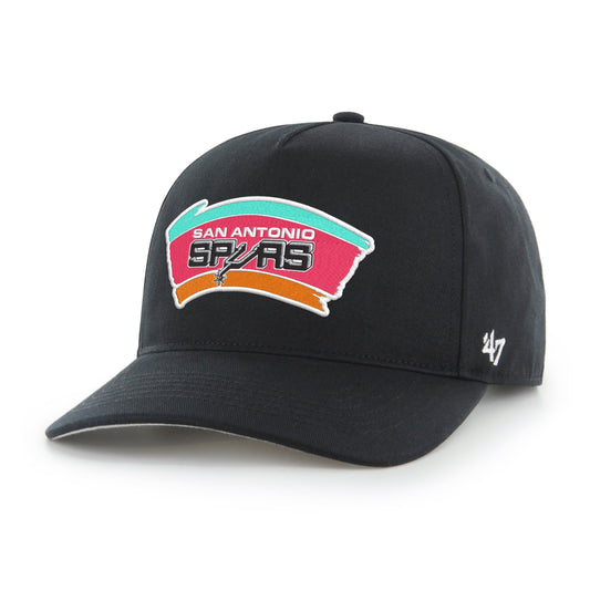 Men's San Antonio Spurs '47 Black Hardwood Classics Hitch Adjustable Hat
