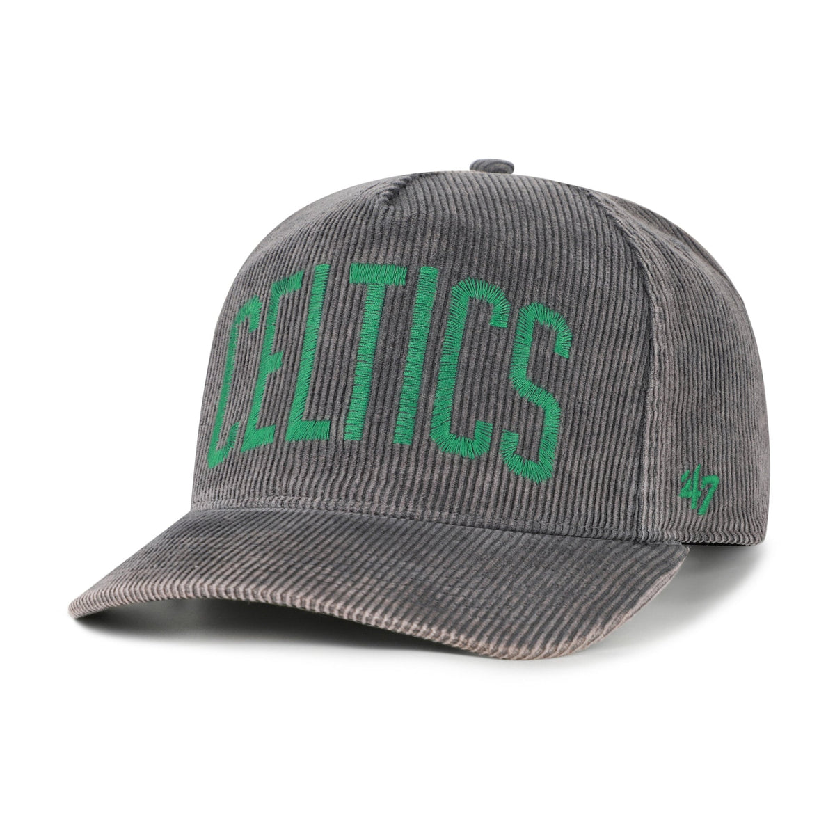 Men's Boston Celtics  '47 Charcoal Reclaim Snow Wash Corduroy Adjustable Hitch Hat