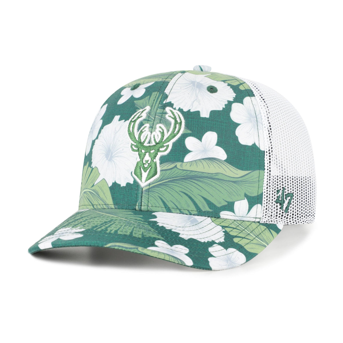 Men's Milwaukee Bucks  '47 Green Beach Side Trucker Adjustable Hat