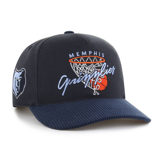 Men's Memphis Grizzlies  '47 Navy Nothing But Net Hitch Adjustable Hat