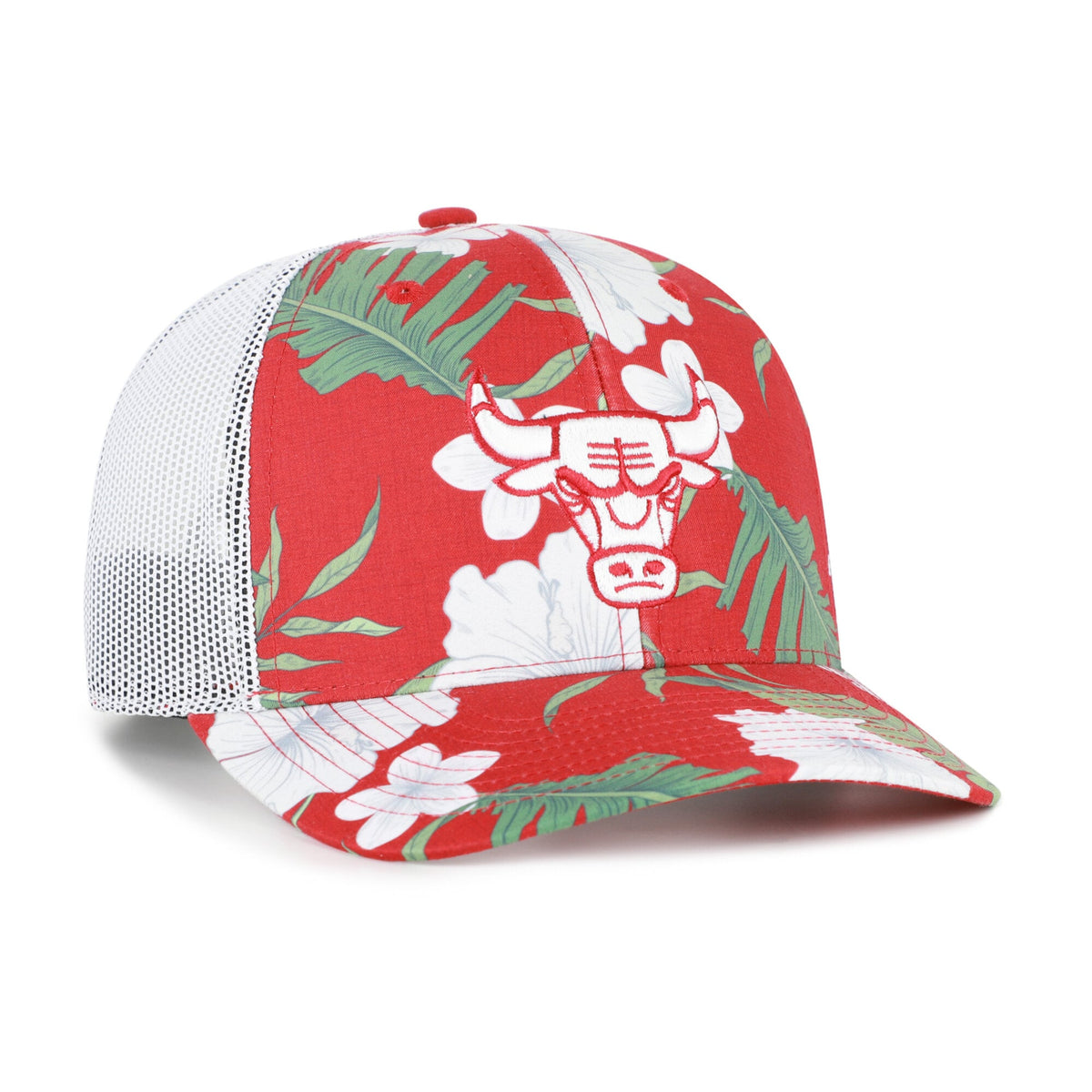 Men's Chicago Bulls  '47 Red Beach Side Trucker Adjustable Hat