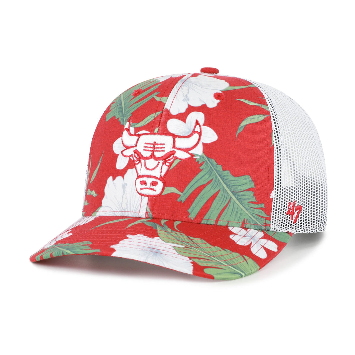 Men's Chicago Bulls  '47 Red Beach Side Trucker Adjustable Hat