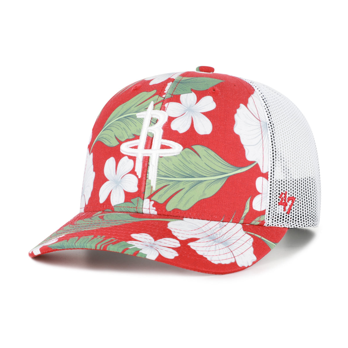 Men's Houston Rockets  '47 Red Beach Side Trucker Adjustable Hat