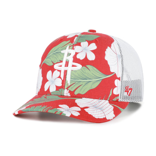 Men's Houston Rockets  '47 Red Beach Side Trucker Adjustable Hat