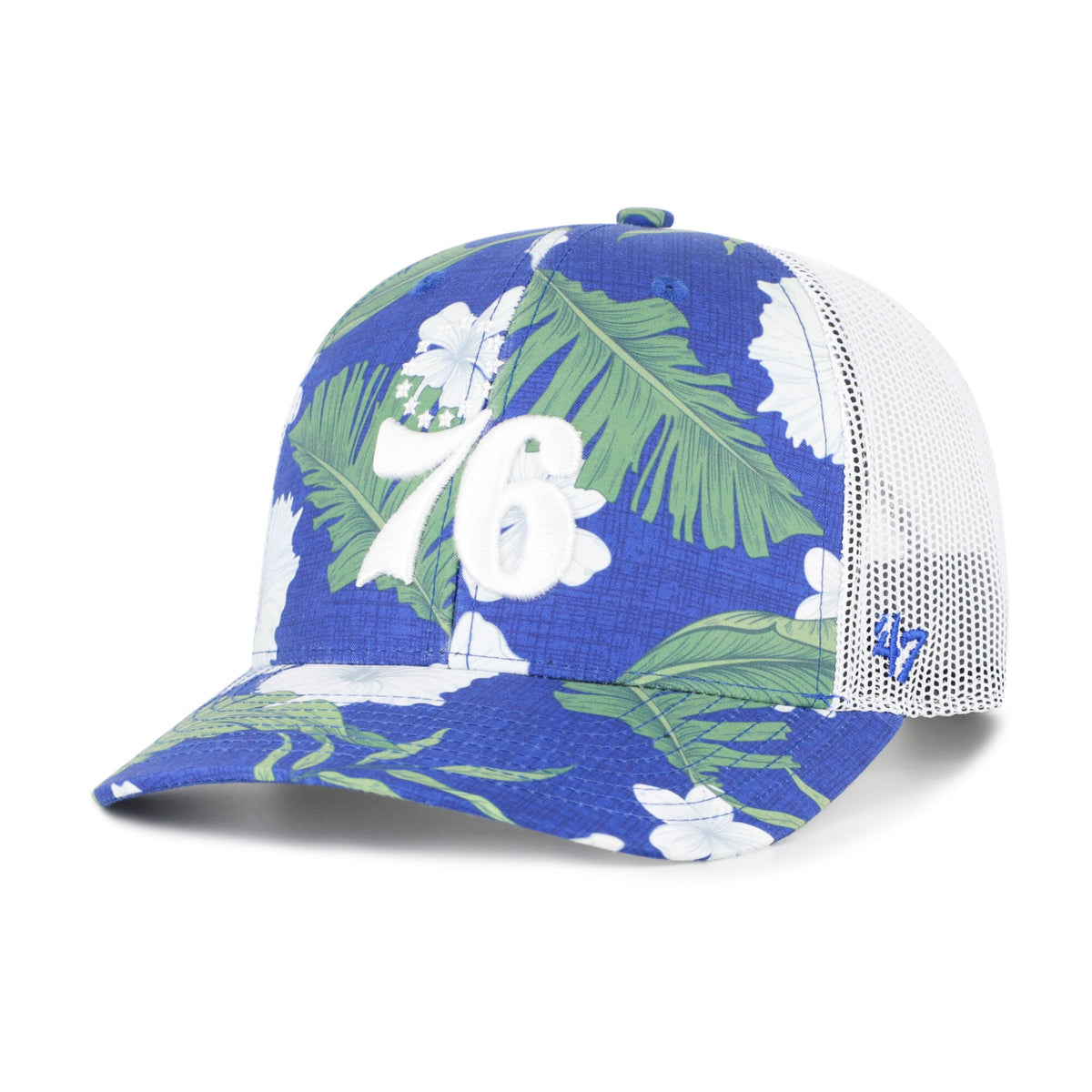 Men's Philadelphia 76ers  '47 Royal Beach Side Trucker Adjustable Hat