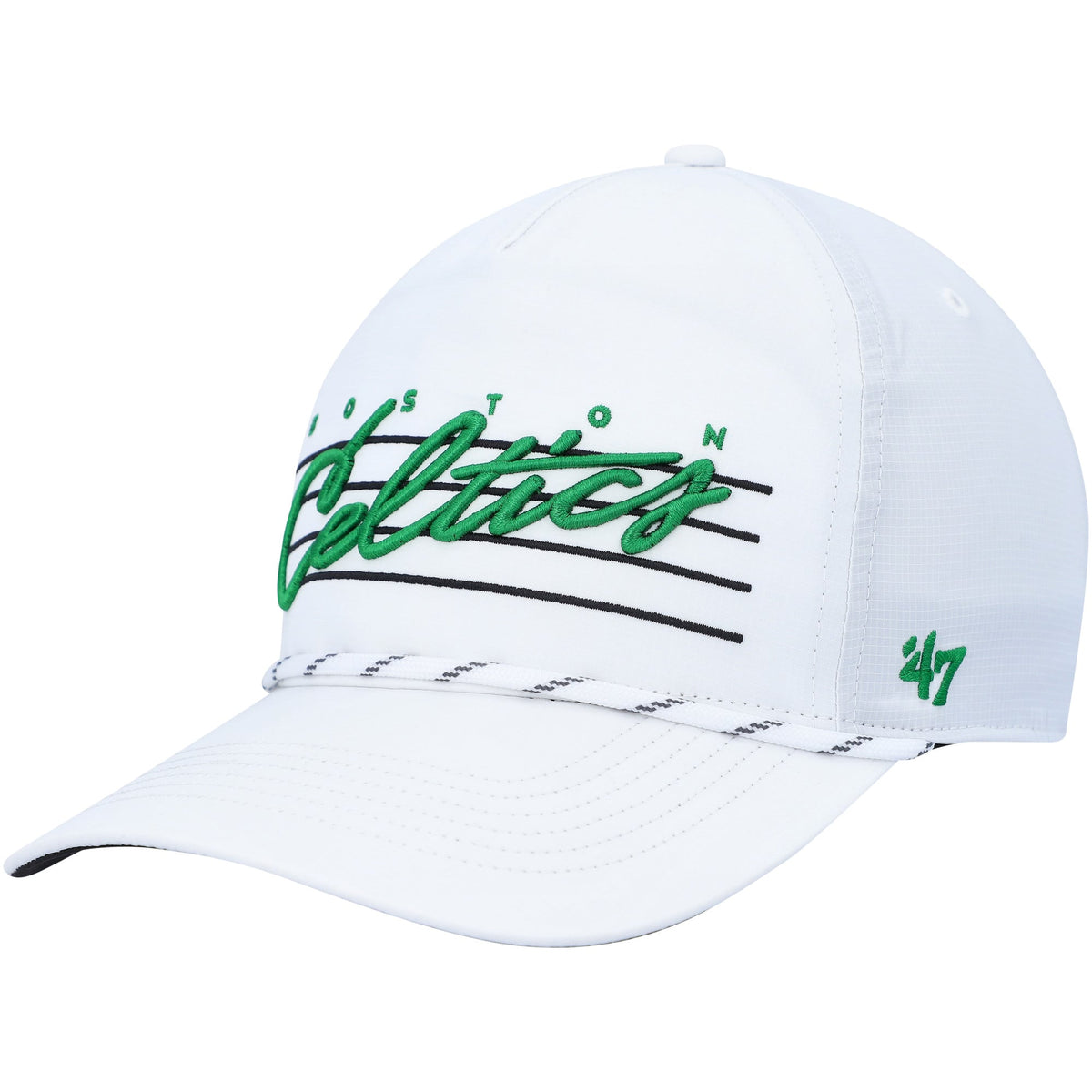 Men's Boston Celtics  '47 White Downburst Hitch Snapback Hat
