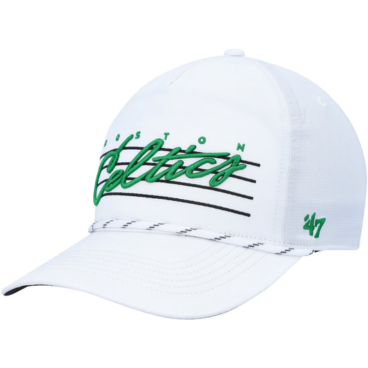 Men's Boston Celtics  '47 White Downburst Hitch Snapback Hat