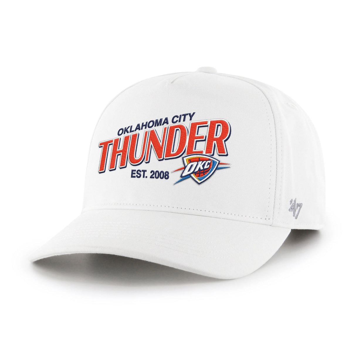 Men's Oklahoma City Thunder  '47 White Fast Break Chase Hitch Adjustable Hat