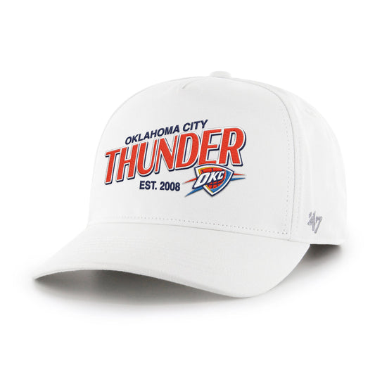Men's Oklahoma City Thunder  '47 White Fast Break Chase Hitch Adjustable Hat