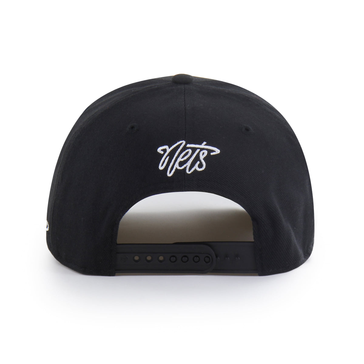 Men's Brooklyn Nets Brand Seen by '47 Black Sorry I Was Hooping Hitch Adjustable Hat