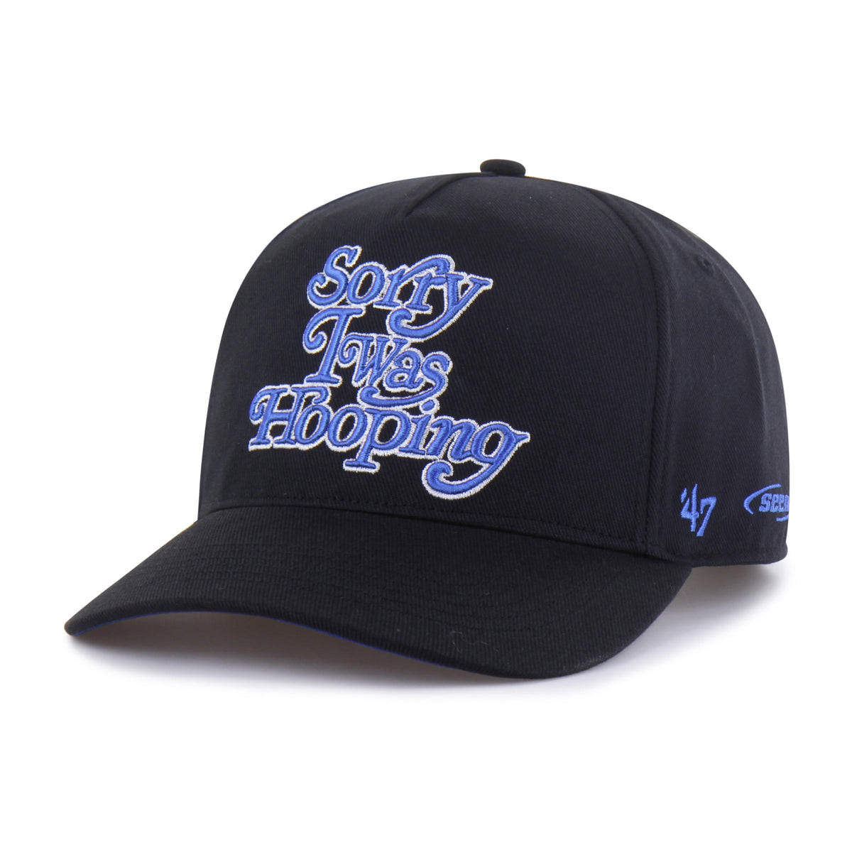 Men's Dallas Mavericks Brand Seen by '47 Black Sorry I Was Hooping Hitch Adjustable Hat