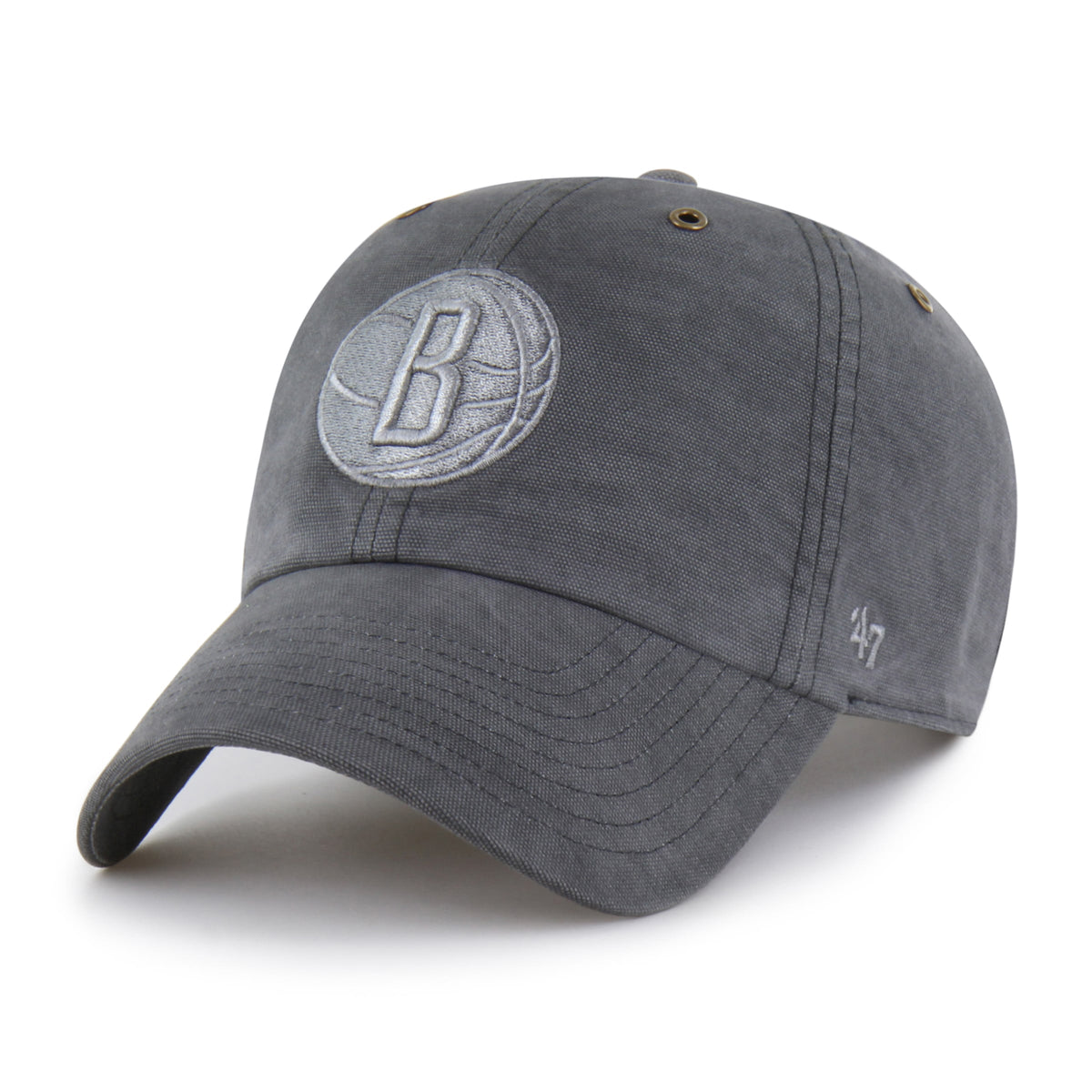 Men's Brooklyn Nets  Carhartt x '47 Charcoal Clean Up Adjustable Hat
