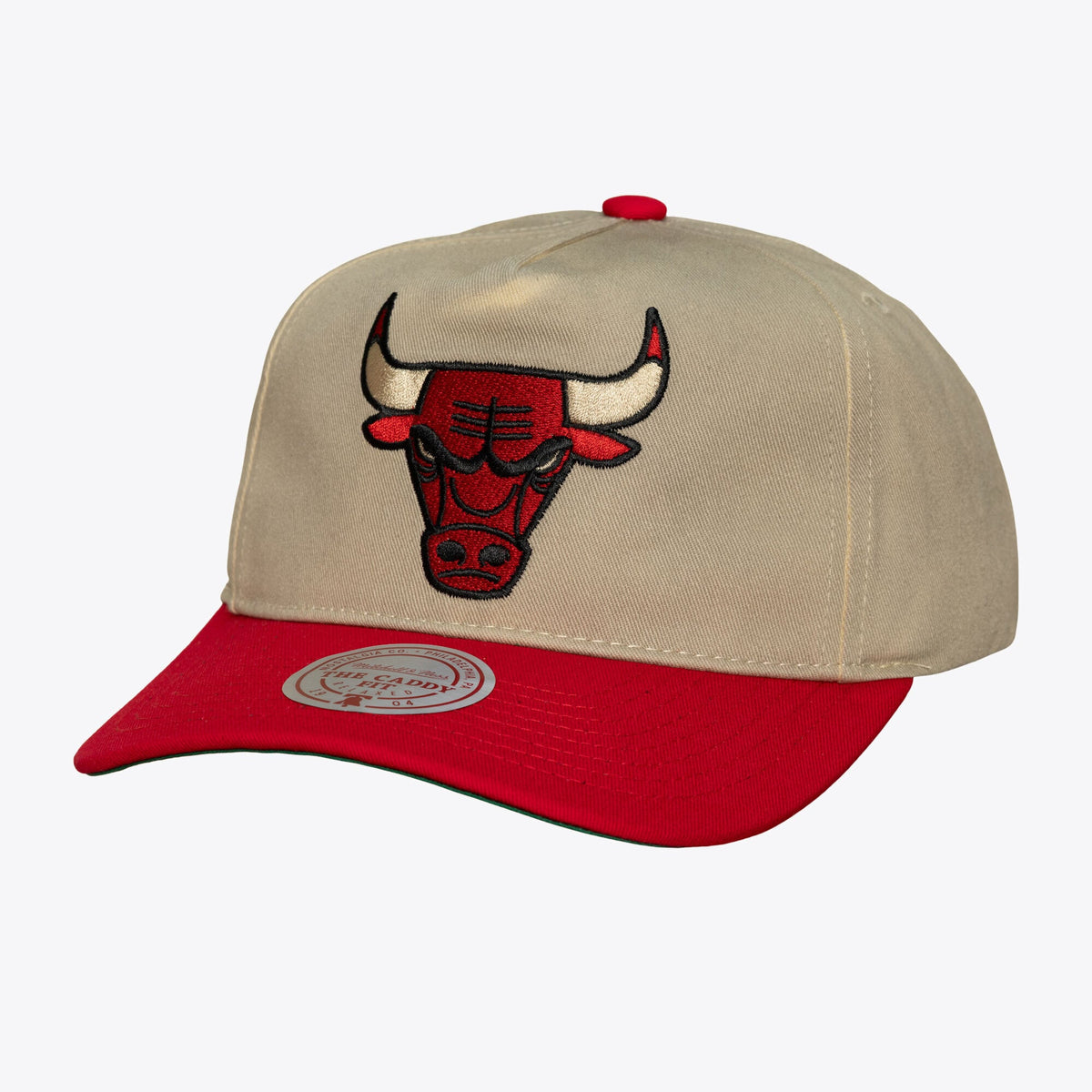Men's Chicago Bulls Mitchell & Ness Cream Hardwood Classics Retro Roots Snapback Hat

