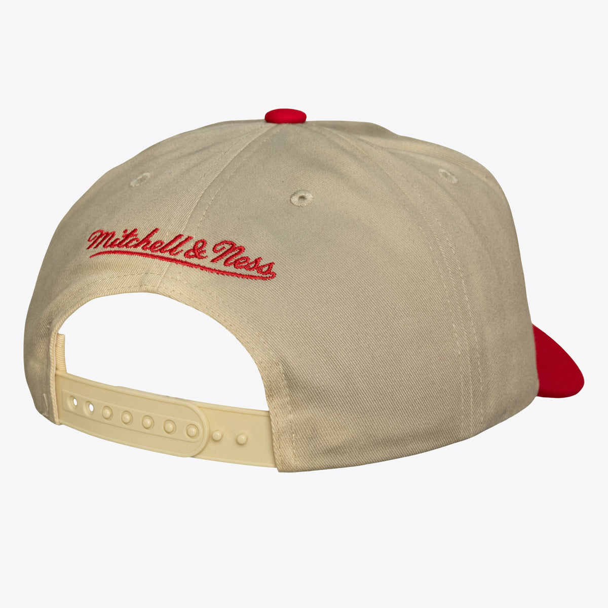 Men's Chicago Bulls Mitchell & Ness Cream Hardwood Classics Retro Roots Snapback Hat
