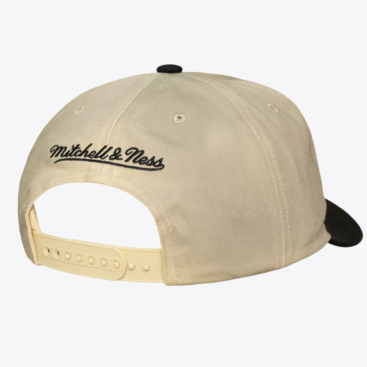 Men's Minnesota Timberwolves Mitchell & Ness Cream Hardwood Classics Retro Roots Snapback Hat
