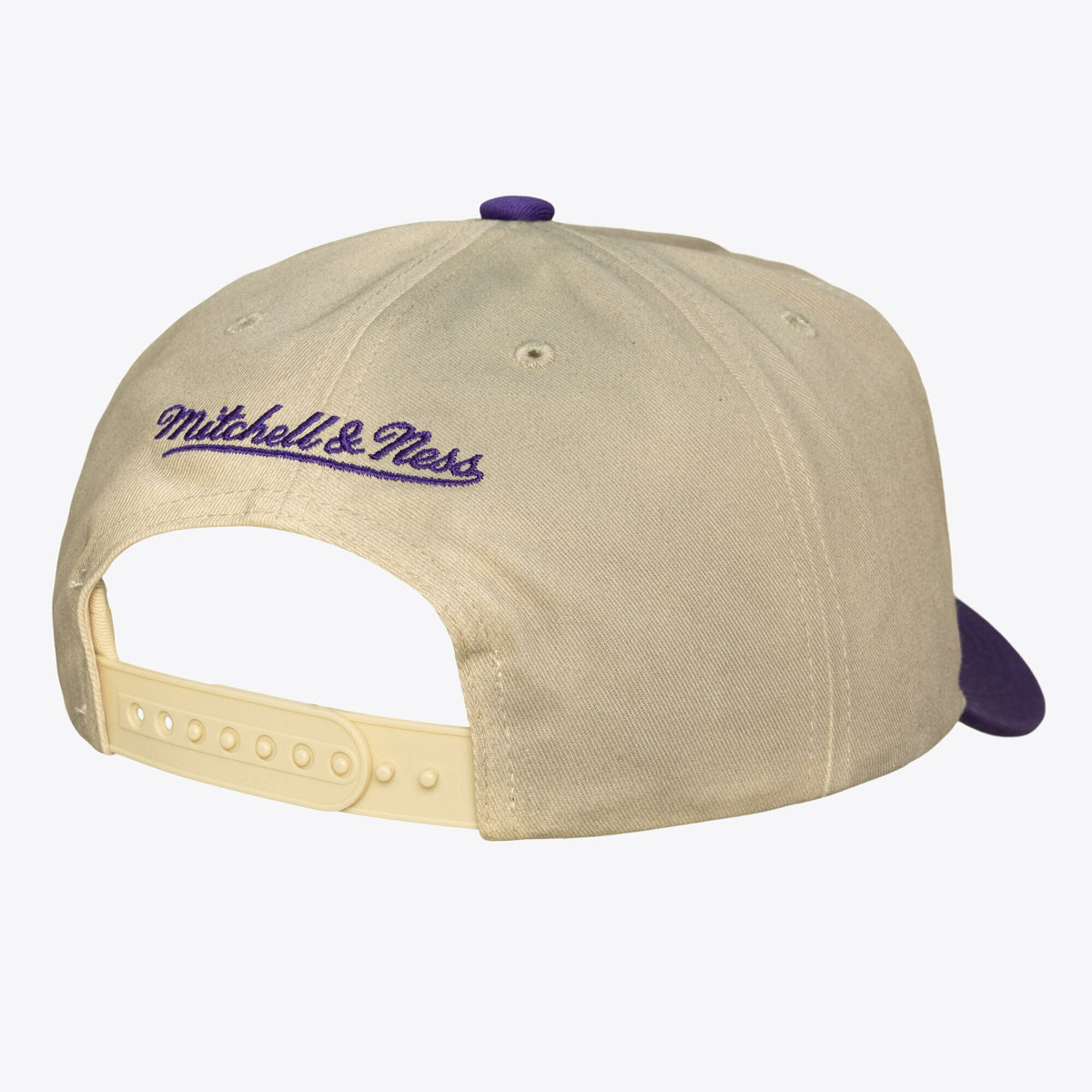 Men's Phoenix Suns Mitchell & Ness Cream Hardwood Classics Retro Roots Snapback Hat
