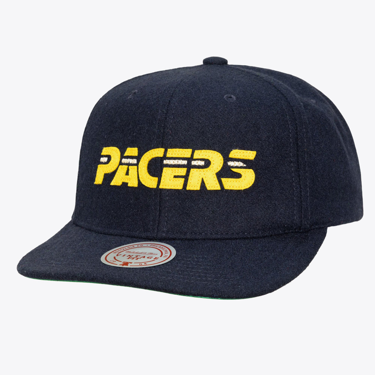 Men's Indiana Pacers Mitchell & Ness Navy Hardwood Classics Retro Roots Vintage Adjustable Hat
